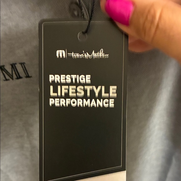 NWT Travis Mathew Charcoal PGA Tour Polo Shirt for Men in Sz M - Picture 6 of 12